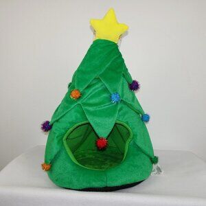 Christmas Tree Dog Cat House Pet Hut Cave Hiding Spot Cozy Area Travel